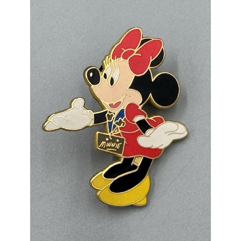 Walt Disney World Minnie Mouse‎ w/ Open Hand Lapel Pin